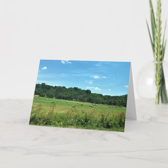 Hay Bales, Wytheville, Virginia Karte (Vorderseite)