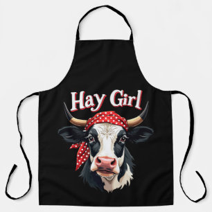 Hay Girl Bauer Funny Cattle Cow Farm Liebhaber Schürze