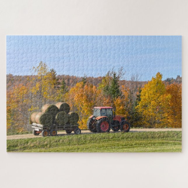 Hay Hauling in Vermont im Herbst (Horizontal)