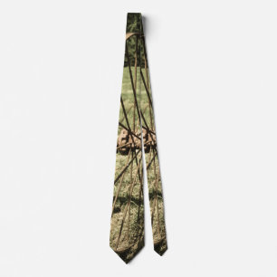 Hay Rake Wheel Aged Neck Tie Krawatte
