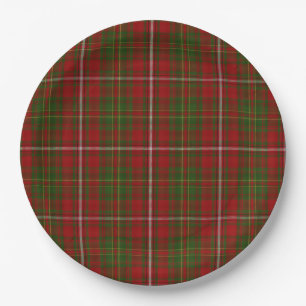 Hay Scottish Clan Tartan Kariertes Muster Pappteller