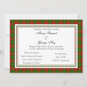Hay Scottish Wedding Einladung