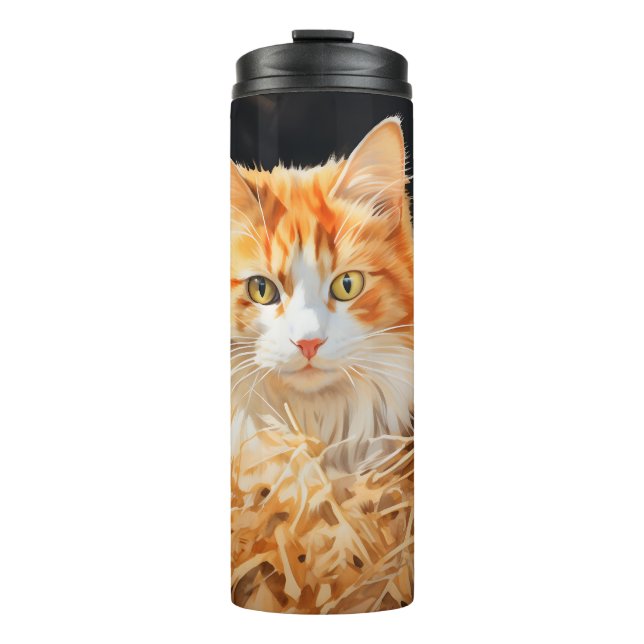 "Hay There Kitten Tumbler - Niedlich & Fun Cat Lov Thermosbecher (Vorderseite)