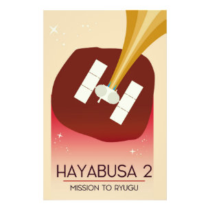 Hayabusa 2 Mission Space Art Fotodruck