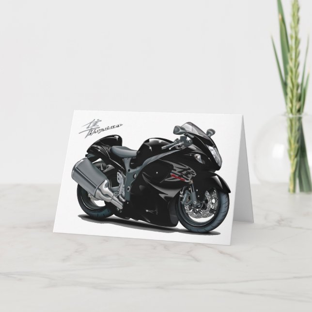 Hayabusa Black Bike Karte (Vorderseite)