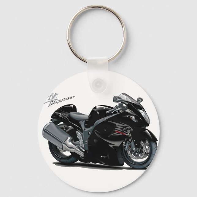 Hayabusa Black Bike Schlüsselanhänger (Vorderseite)