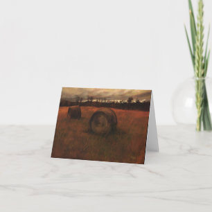 Haybales Notecard Karte