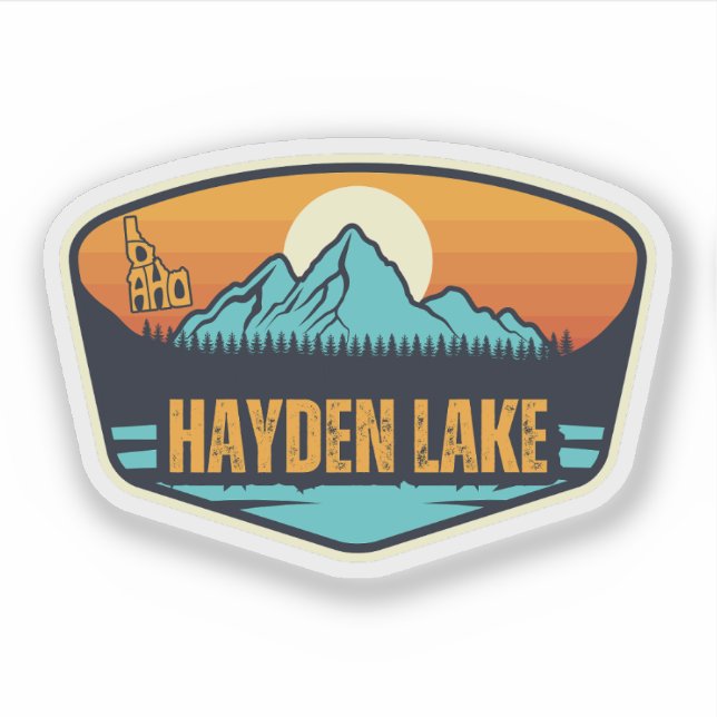 Hayden Lake, Idaho Aufkleber (Vorderseite)