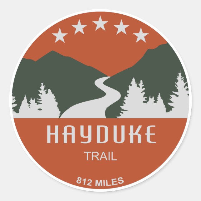 Hayduke Trail Runder Aufkleber (Vorderseite)