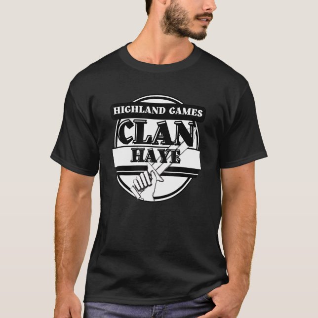 Haye Highland Games Scottish Clan T-Shirt (Vorderseite)