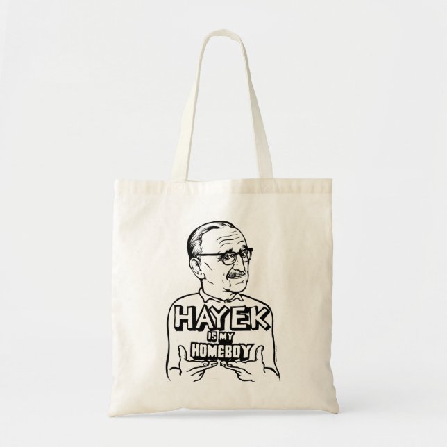 Hayek ist mein Homeboy Tragetasche (Vorne)