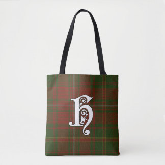 Hayes Clan Tartan Monogram Tasche