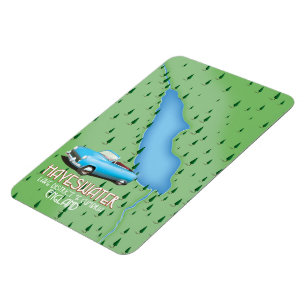 Hayeswater Lake District Karte Reiseplakat Magnet