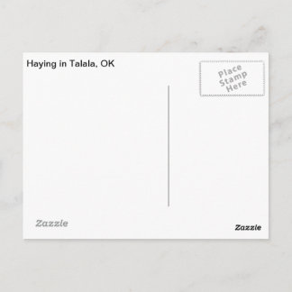 Haying in Talala, OK Carte postale