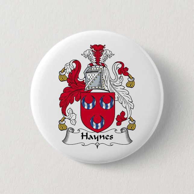 Haynes-Familienwappen Button (Vorderseite)