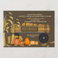 Hayrides pour une invitation à la vente
