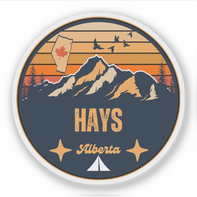 Hays, Alberta Aufkleber (Vorderseite)
