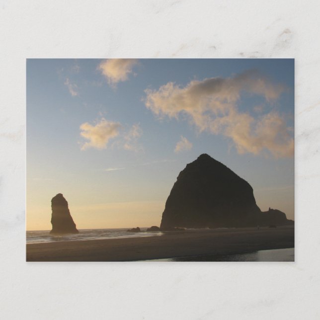 Haystack Rock, Cannon Beach Postkarte (Vorderseite)