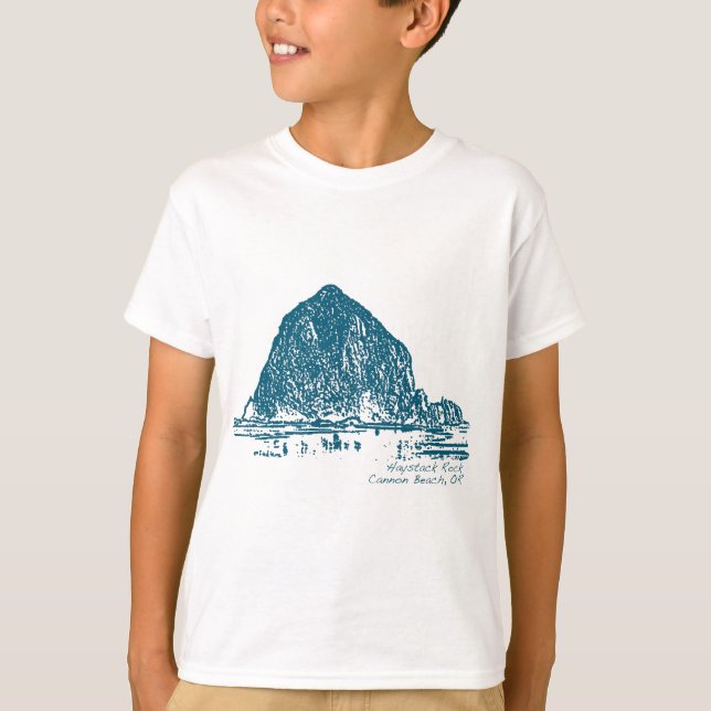 Haystack Rock Illustration T-Shirt (Vorderseite)