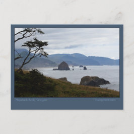 Haystack Rock, Oregon Ankündigungspostkarte