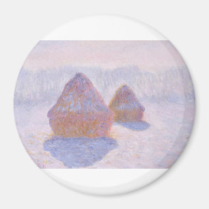 Haystacks by Claude Monet Magnet