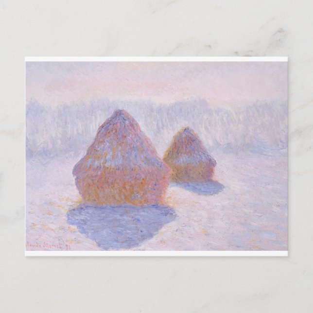 Haystacks by Claude Monet Postkarte (Vorderseite)