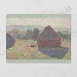 Haystacks Midday Claude Monet Postkarte