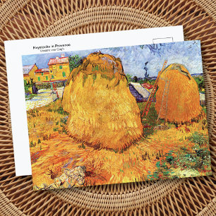 Haystacks Provence Vincent van Gogh Carte postale