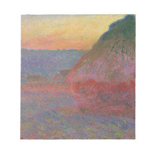 Haystacks (von Claude Monet) Notizblock
