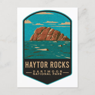 Haytor Rocks Dartmoor National Park Postkarte