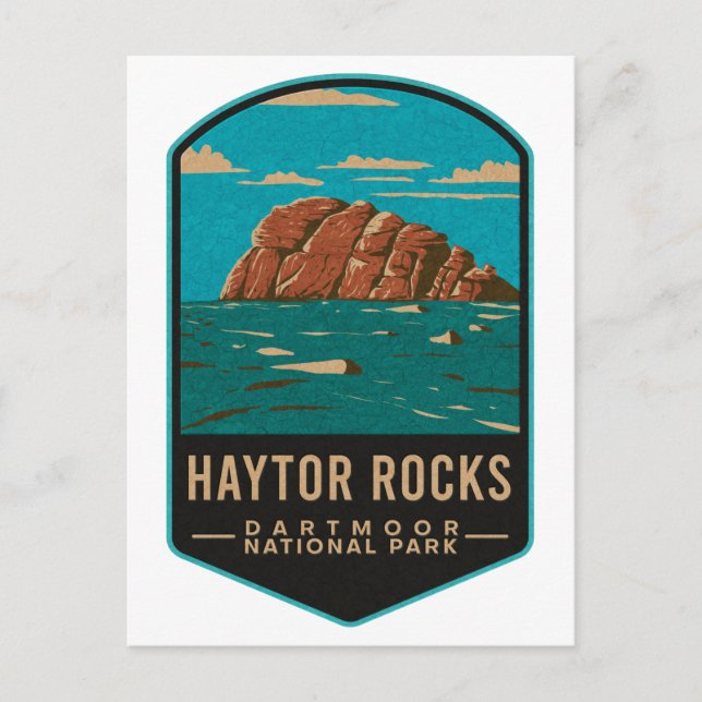 Haytor Rocks Dartmoor National Park Postkarte (Vorderseite)