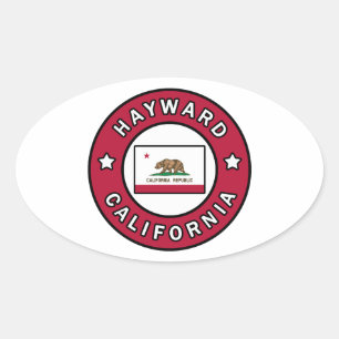 Hayward California Ovaler Aufkleber