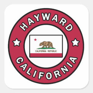 Hayward California Quadratischer Aufkleber
