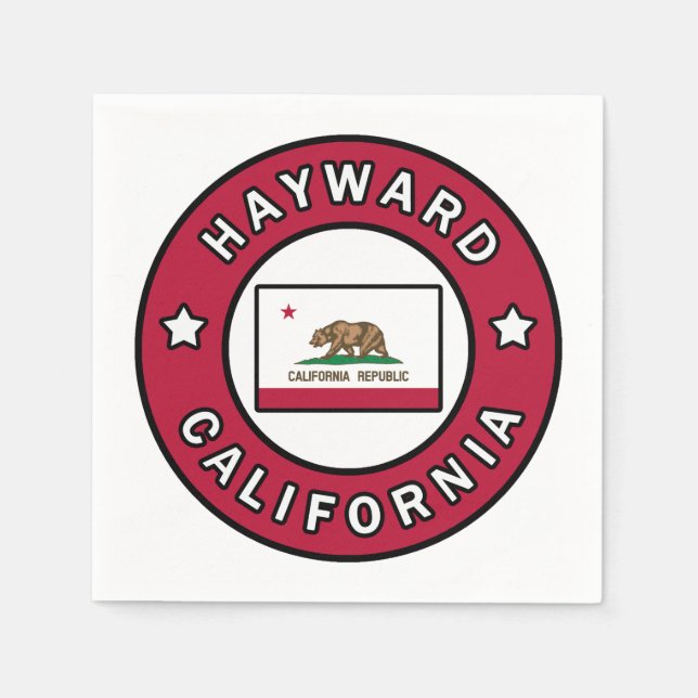 Hayward California Serviette (Vorderseite)