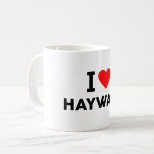 Hayward Stadt Vereinigte Staaten Amerika USA Liebe Kaffeetasse