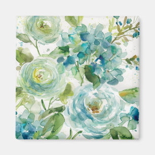 HAZ06 cooler Watercolor Floral.tif Magnet