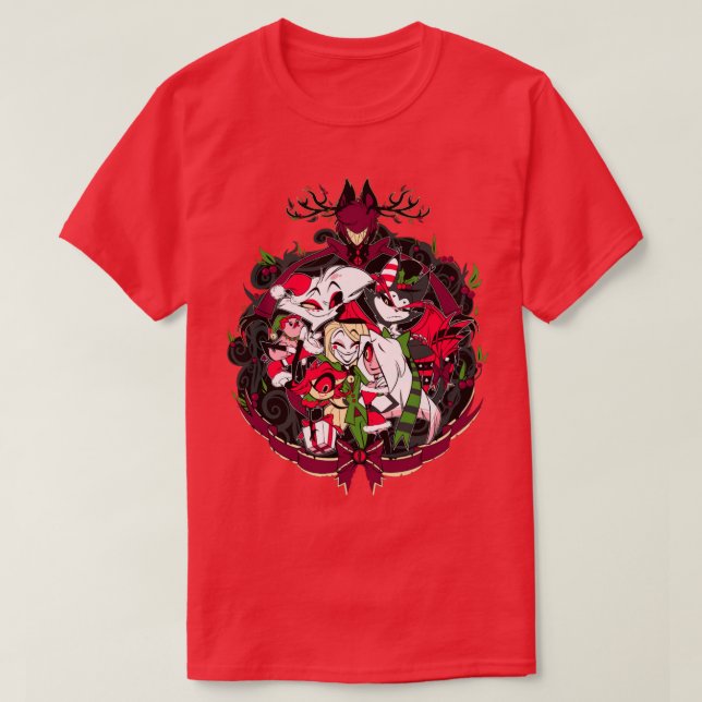 Hazbin Hotel Christmas T-Shirt (Design vorne)