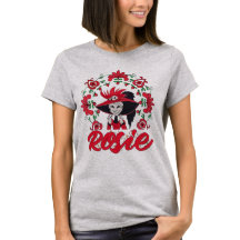 Hazbin Hotel Rosie mit roten Blumen Rahmen