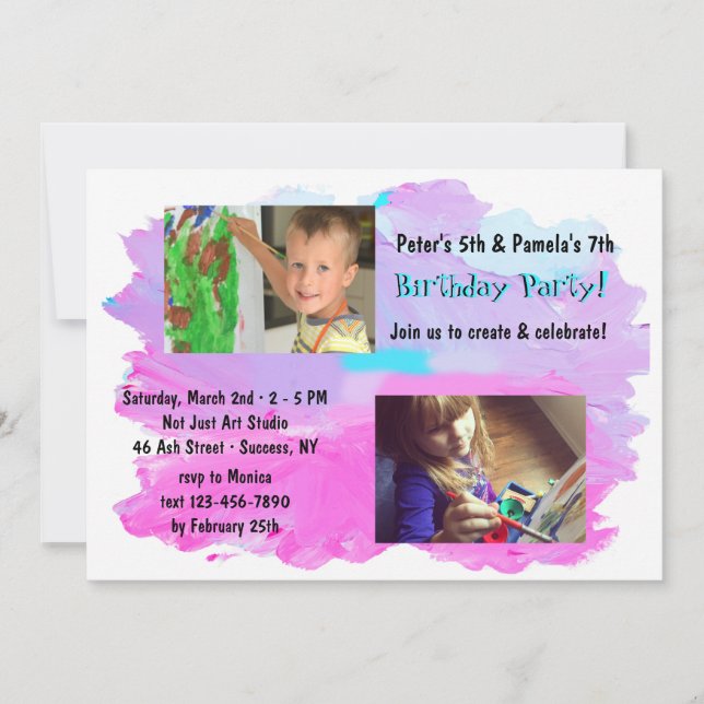 Haze Créer Et Célébrer Une Invitation Photo (Devant)