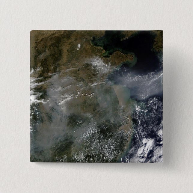 Haze über die China Schlicht Button (Vorderseite)