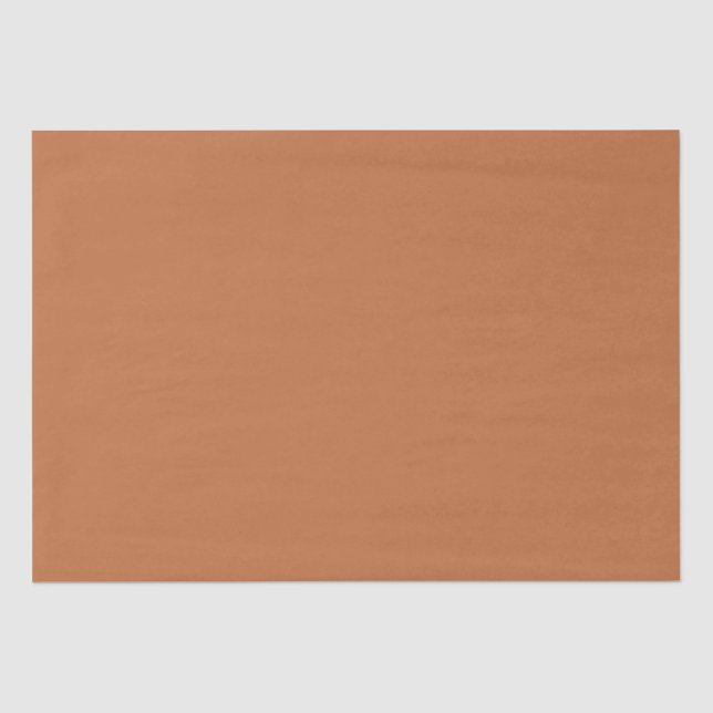Hazel Brown Solid Color Trend Seidenpapier (Vorderseite)