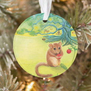 Hazel Dormouse Manger Fraise Sauvage