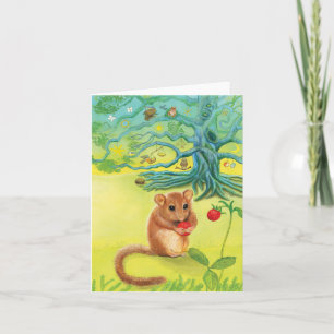 Hazel Dormouse Manger Fraise Sauvage