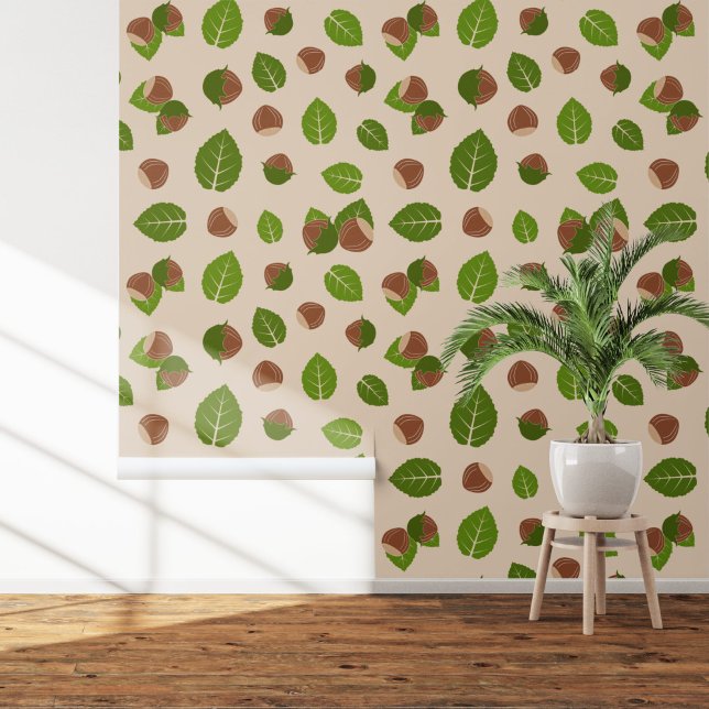 Hazelnusmuster Tapete (Hazelnuts Pattern Wallpaper)