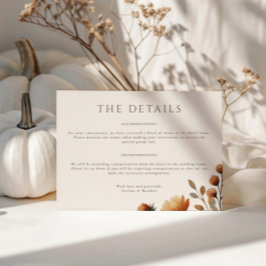 Hazelwood Landscape Wedding Details Card Einladung