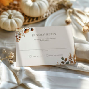 Hazelwood Landscape Wedding RSVP Card Einladung