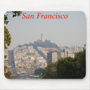 Hazy Coit Tower, San Fancisco, Kalifornien Mousepad
