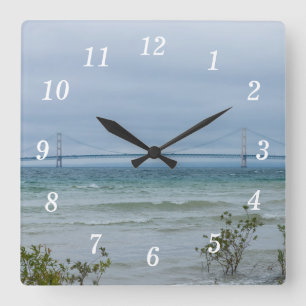 Hazy Mighty Mac Quadratische Wanduhr