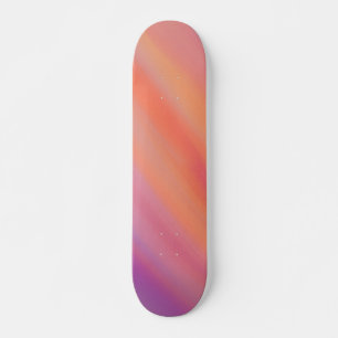 Hazy Sunset Skies Lila und Orange Skateboard