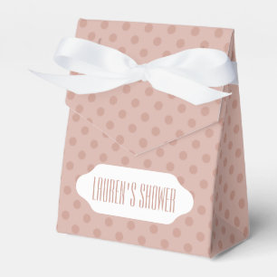 Hazy taupe/Rose Goldpolka dotiert benutzerdefinier Geschenkschachtel
